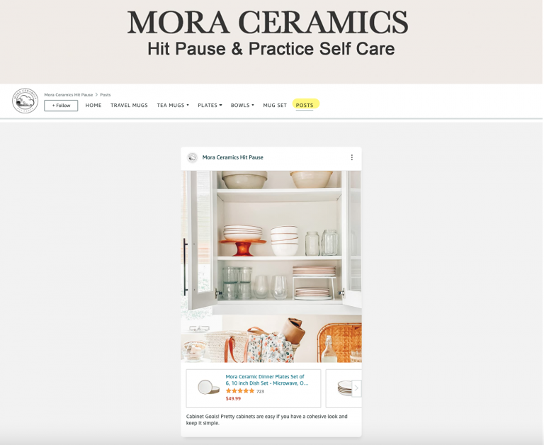 Amazon Posts - example - Mora Ceramics