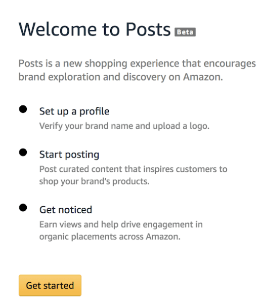 How to set up Amazon Posts - step 2